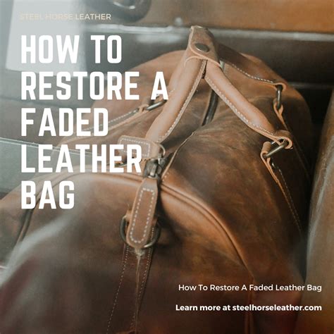 how to restore leather bags